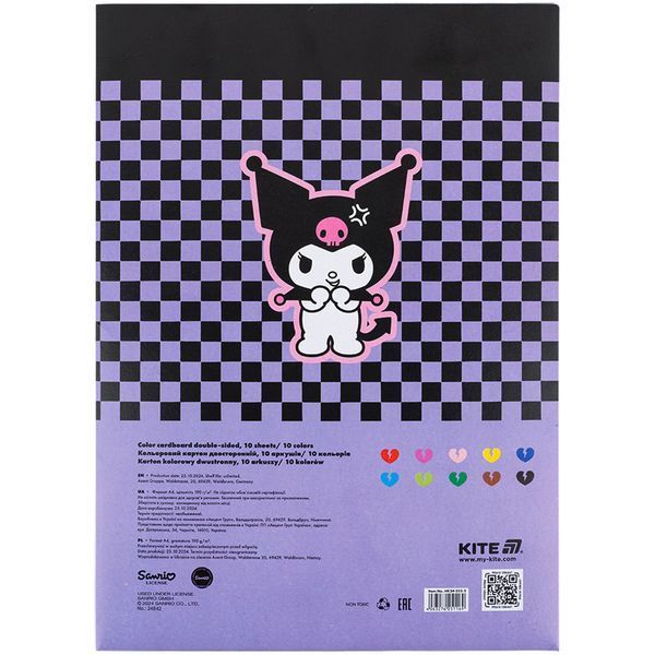 Картон кольор. двостор. (10арк/10кол), А4 HK-2 hk24-255-2 фото