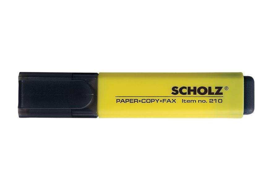 Маркер текстовий "SCHOLZ" /210/ 1-5 мм, жовтий (10/600) 18482 фото