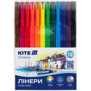 Лінери Kite Creative, набір 12шт k-1164 фото