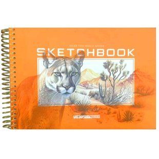 Скетчбук А5/40 "Bourgeois" /N9672/ ЧИСТІ аркуші, пластик обкл., на спіралі ,100г/м2 (1/80) 163544 фото