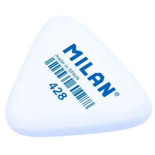 Гумка "MILAN" /CMM428/ трикутна біла 5,1*4,6*1,3см (28/252) 204267 фото