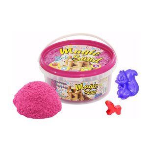 Кінетичний пісок Strateg Magic Sand рожевий у відрі 350 г (370-3) PL-00012488 фото