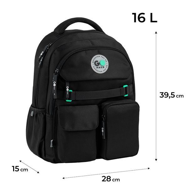 Рюкзак GoPack Education 183 чорний go26-183m-3 фото