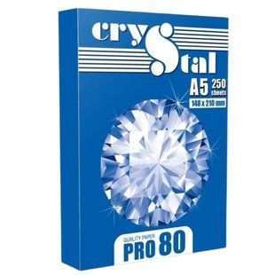 Папір А5 "СRYSTAL PRO 80" /16.7284/ 250 арк, 80г/м2 (1/20) 206052 фото