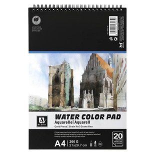 Альбом для акварелі А4/20 "Art Nation" /6003-W/ 200 г/м2 (1/48) 160701 фото