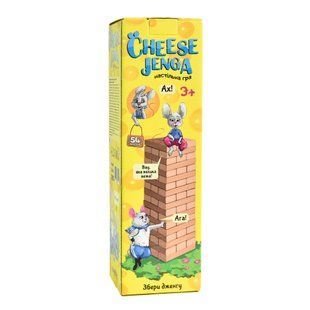 Настільна гра Cheese Jenga 54 бруски Strateg дерев'яна українською мовою (30545) PL-00041327 фото