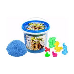 Кінетичний пісок Strateg Magic Sand блакитний у відрі 1 кг (372-2) PL-00012499 фото