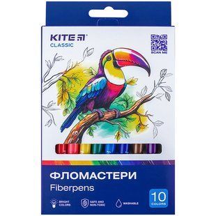 Фломастери, набiр 10 шт. Kite Classic k-455 фото