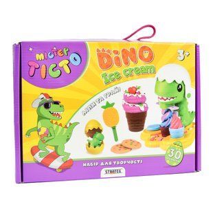 Набір для творчості Містер тісто Dino Ice Cream Strateg українською мовою (41024) PL-00041320 фото