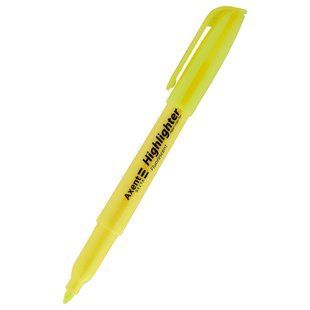 Маркер Highlighter D2503, 2-4 мм клиноп. жовтий d2503-08 фото
