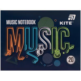 Зошит для нот А5, 20 л, Music k26-405 фото
