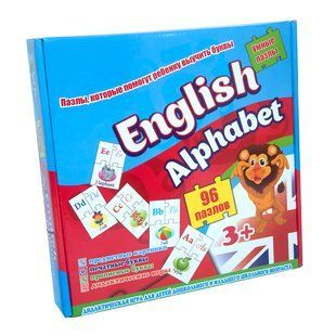 Навчальні пазли Strateg English alphabet 96 карт англійською мовою (539) PL-00007163 фото